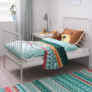 Cama extensible infantil blanca