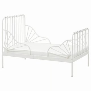 Cama extensible infantil blanca