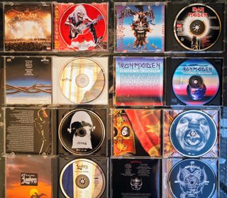 Lote 12 CDs Heavy Metal - Iron Maiden, Kiss, etc