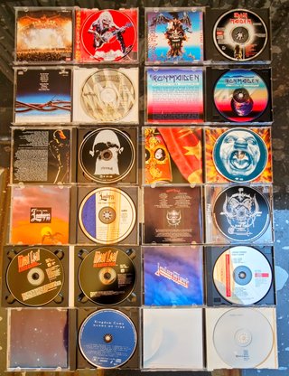 Lote 12 CDs Heavy Metal - Iron Maiden, Kiss, etc