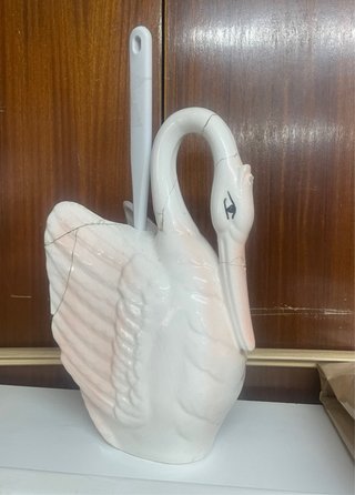 Juego de baño cisne cerámica