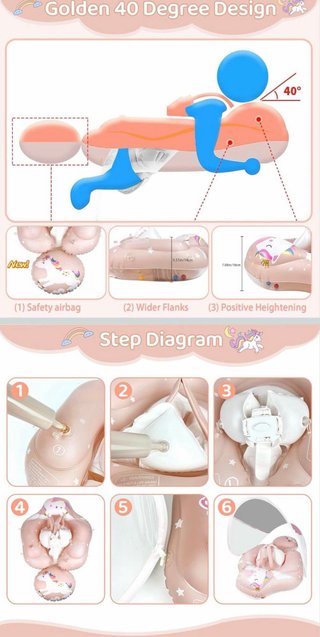 Flotador Bebe Unicornio con Sombrilla 3-36 meses