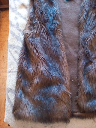 Chaleco pelo sintético Zara Talla M