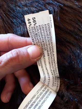 Chaleco pelo sintético Zara Talla M
