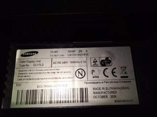 Monitor Samsung 17" 1280x1024