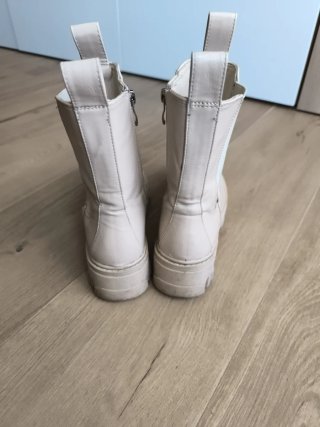 Botas plataforma beige T.37