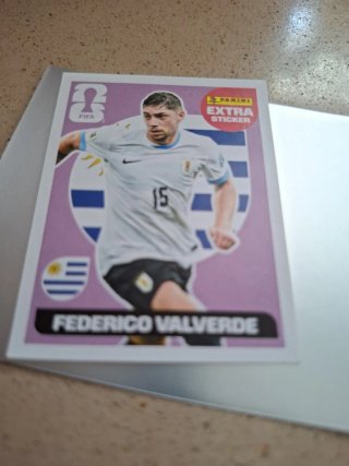 Carta Panini Extra Sticker Valverde Morado