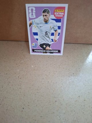 Carta Panini Extra Sticker Valverde Morado
