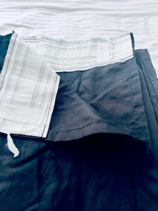 Juego 2 Cortinas IKEA Negras 3m x 1.40m