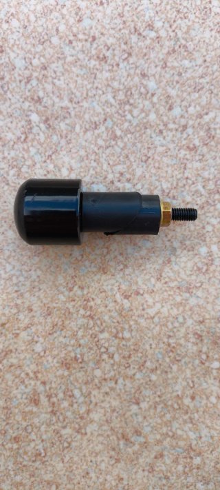 Pareja de contrapesos de manillar acero negro 140g