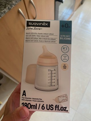 Biberón Suavinex Zero.Zero 180ml Fair Tone