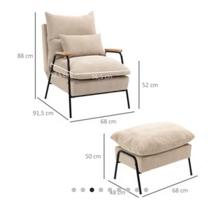 Sillón  con reposapiés