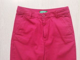 Pantalón Benetton Rojo Talla 36