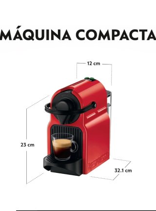 Cafetera Nespresso Krups Inissia Roja