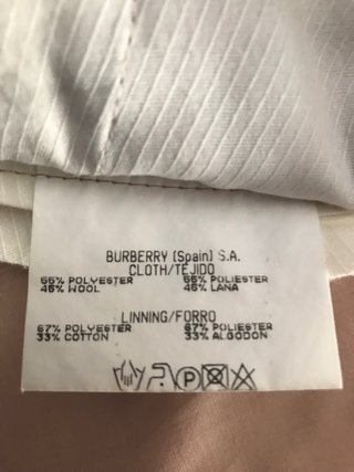 Pantalón Burberry Beige Hombre