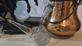 Porron de CRISTAL Y PLATA