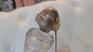 Porron de CRISTAL Y PLATA
