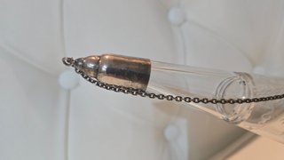 Porron de CRISTAL Y PLATA