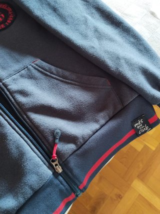 Sudadera FC Barcelona Azul con Cremallera Talla M