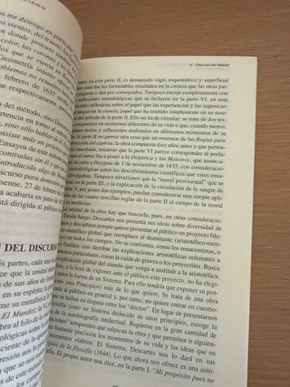Libro Descartes: Discurso del Método