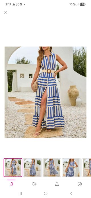 Vestido largo negro con flores blancas Milan Kiss