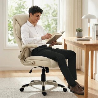 Silla de Oficina Ergonómica Beige