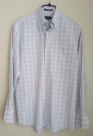 Camisa GANT cuadros azul y blanco