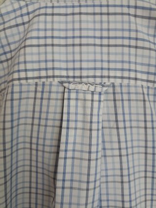 Camisa GANT cuadros azul y blanco