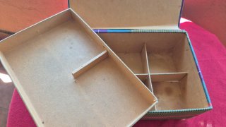 Caja Costurero Tela Diseño Tartán