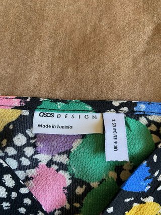 Vestido Mini ASOS Estampado Multicolor