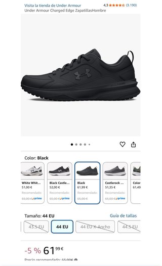 Under Armour Charged Edge Talla 44