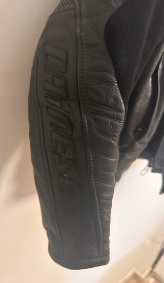Chaqueta Moto Cuero Dainese Talla 50 Negra