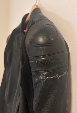 Chaqueta Moto Cuero Dainese Talla 50 Negra