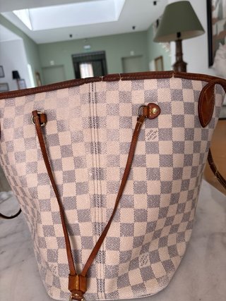 Bolso Louis Vuitton Damier Azur Neverfull MM