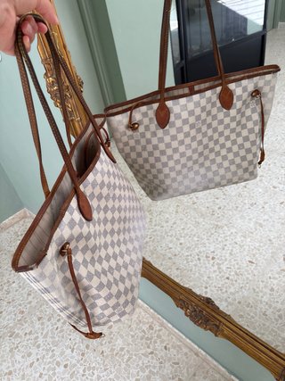Bolso Louis Vuitton Damier Azur Neverfull MM