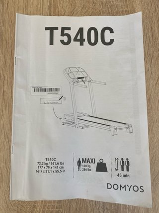 Cinta de correr DOMYOS T540C