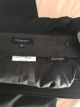 Pantalón Burberry Hombre Gris marengo