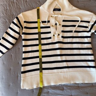 Jersey marinero rayas blanco y negro