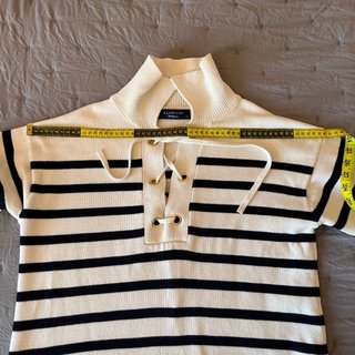 Jersey marinero rayas blanco y negro