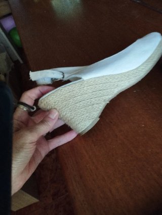 Zuecos esparto blancos verano