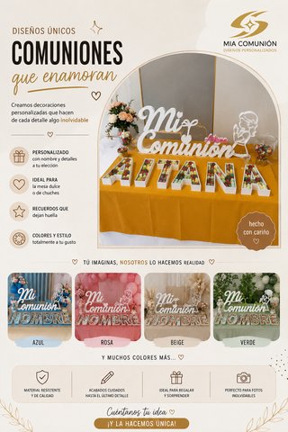 Decoración Comunión Personalizada
