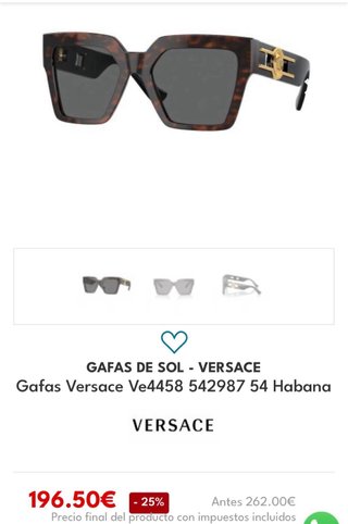 Gafas de sol Versace VE4458 Mujer Tortoise/Gris
