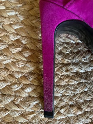Sandalias ante fiesta fucsia Zara 39 .