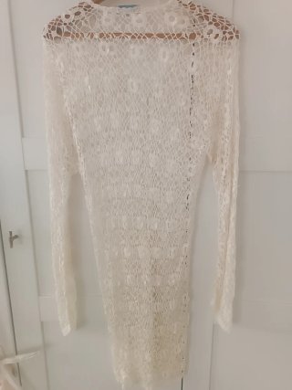Chaqueta Mango tricot blanca