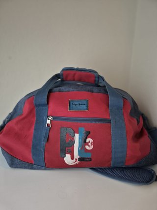 Bolsa Deporte Pepe Jeans London Roja/Gris