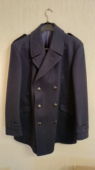 Chaquetón de fieltro azul oscuro para señor