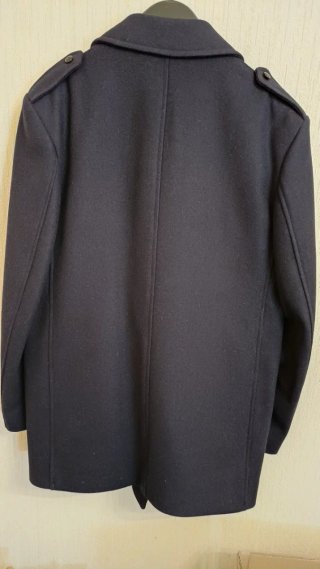 Chaquetón de fieltro azul oscuro para señor