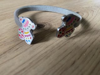 Pulsera Tous Osito Plata y Rosa