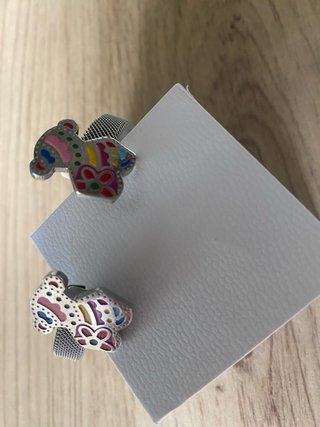 Pulsera Tous Osito Plata y Rosa