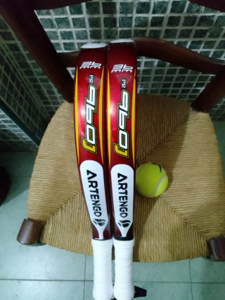 Palas pádel y mochila